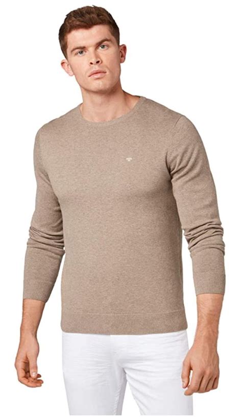 tom tailor herren strickpullover crewneck pullover strickpullover