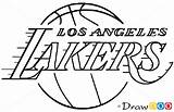 Lakers Los Angeles Draw Basketball Logos Easy Learn Nba Drawing Step Things Drawdoo Webmaster Tutorials sketch template