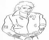 Coloring Pages Celebrity Jackson Michael Printable sketch template