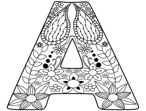 acorn letter  coloring page  printable coloring pages  kids