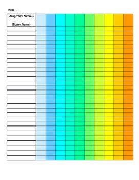 colorful gradebook template grade book template grade book templates