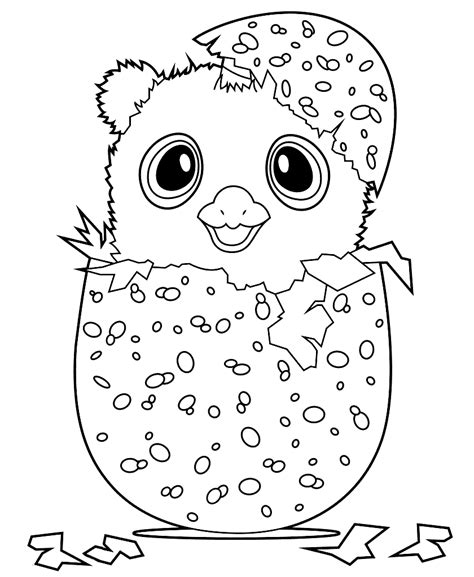 hatchimal colleggtables coloring page egg coloring page penguin