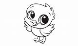 Pollitos Pollito Animales Kawaii Lamina sketch template