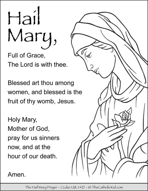 mary archives  catholic kid catholic coloring pages  games