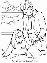 Right Doing Coloring Do Pages Bible Sermons4kids sketch template