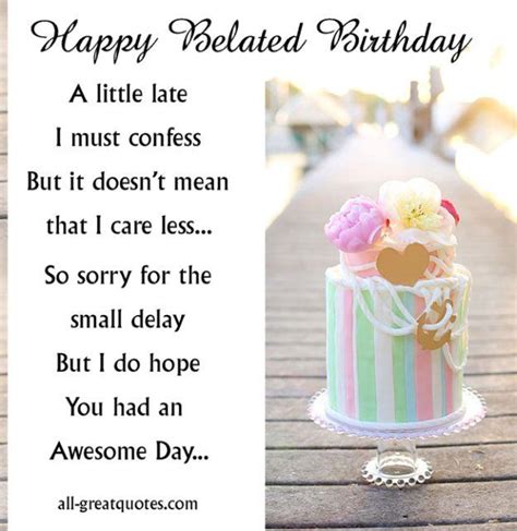 Free Birthday Cards On Facebook Belated Birthday Card