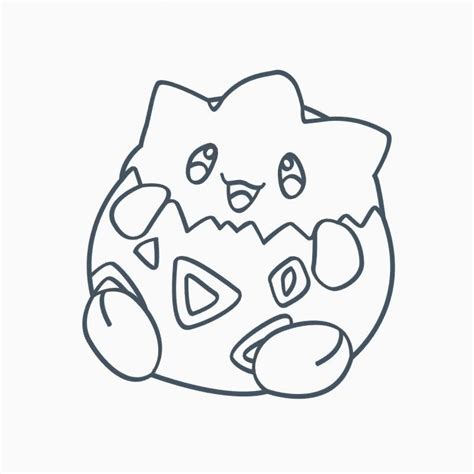 togepi  pikachu coloring page  printable coloring pages  kids