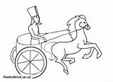 Chariot Drawing Roman Sketch Template Coloring sketch template