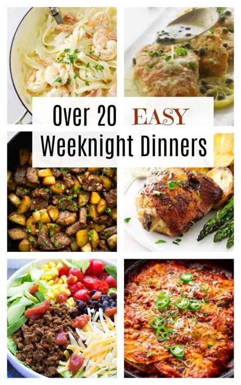 dinner   table fast   recipes  easy weeknight