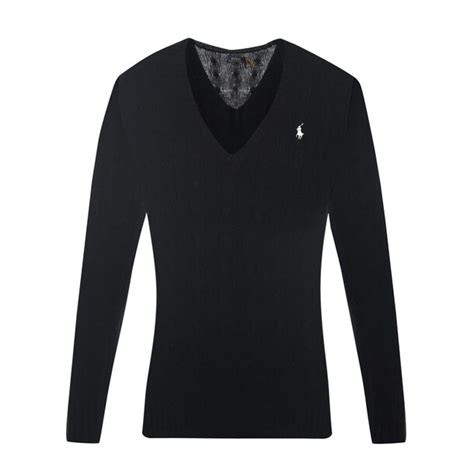 Buy Polo Ralph Lauren Black V Neck Sweater Online 628276 The Collective