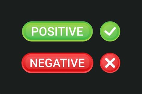 positief en negatief teken knop vinkje pictogram met verkeerde markeringen vector element