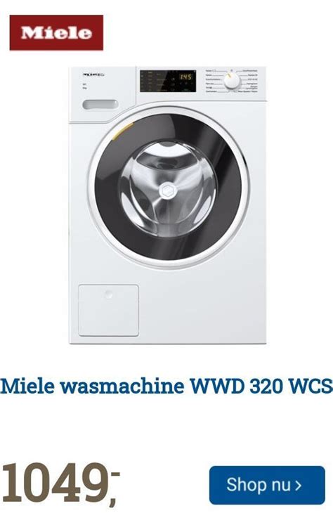 miele wasmachine wwd  wcs aanbieding bij bcc