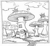 Mushrooms Grzybami Kolorowanka Champignon Coloriage Druku Sheets Trippy Getdrawings Rocks Grzyby Grzyb Adulte Colorier Drukowanka Wydrukuj Malowankę Enfant Suitable Enregistrée sketch template