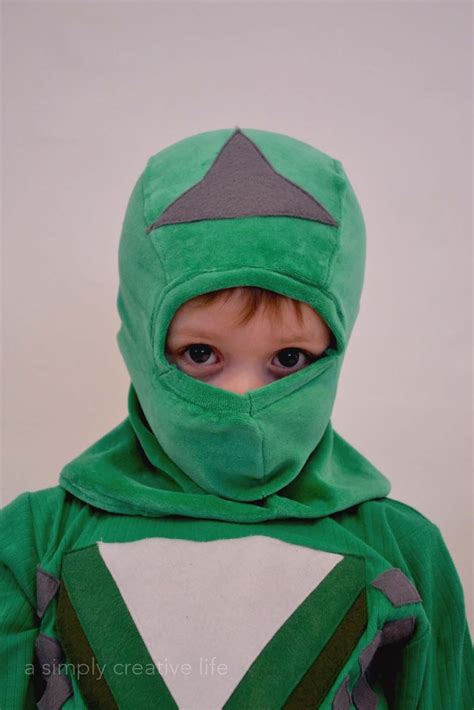 simply creative life green ninja costume