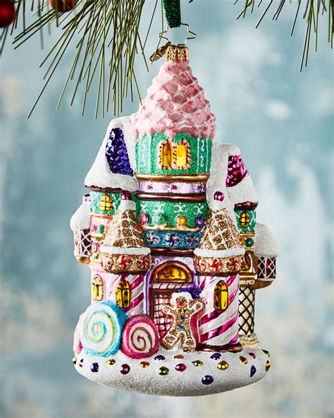 christopher radko candy castle christmas ornament neiman marcus