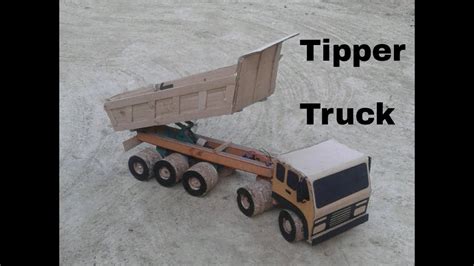 rc tipper truck  cardboard  home youtube