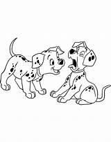 Coloring Clipart 101 Dalmatians Pages Puppies Two Printable Disney Dogs Dog Dalmatian Clip Cliparts Print Playing Coloringbay 1001 Library Picgifs sketch template