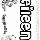 Eileen Coloring Pages Evie Hellokids Eilidh Name sketch template