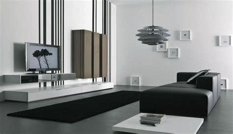 desain ruang tamu minimalis  nuansa hitam putih rumah trendi