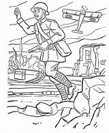 Coloring Pages Kids Military Popular Army sketch template