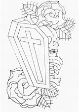 Coffin Deviantart sketch template
