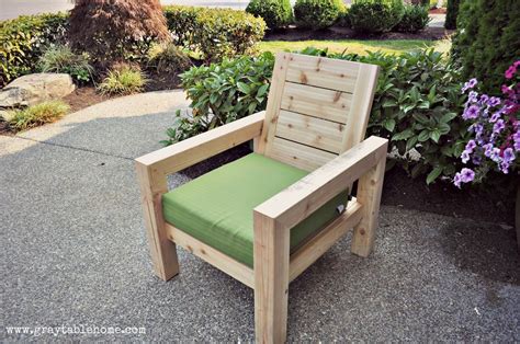 Ana White Diy Modern Rustic Outdoor Chair Diy Projects