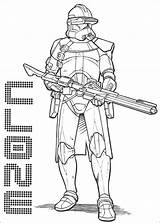 Commander Cody Clone Wars sketch template