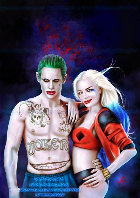 Joker And Harley Quinn Suicide Squad 2016 By Sara Favalli
