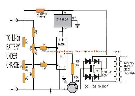 li ion battery charger circuit  ic  circuit diagram centre