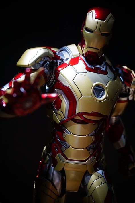 iron man action figure  posed  front   black background