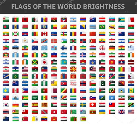 flags   world brightness stock vector image  cnoche