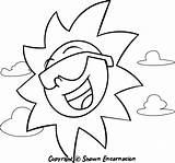 Coloring Pages Sun Transport Mountain Water Print sketch template