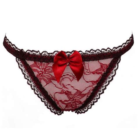 Buy Women Sexy Lace V String Briefs Panties Thongs G String Lingerie