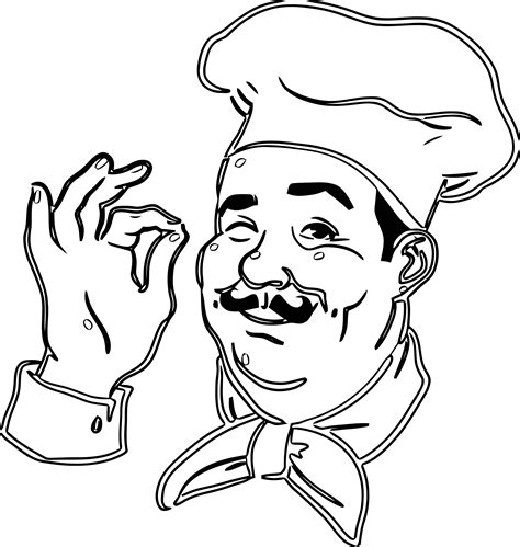 chef coloring page printable coloring pages cool coloring pages