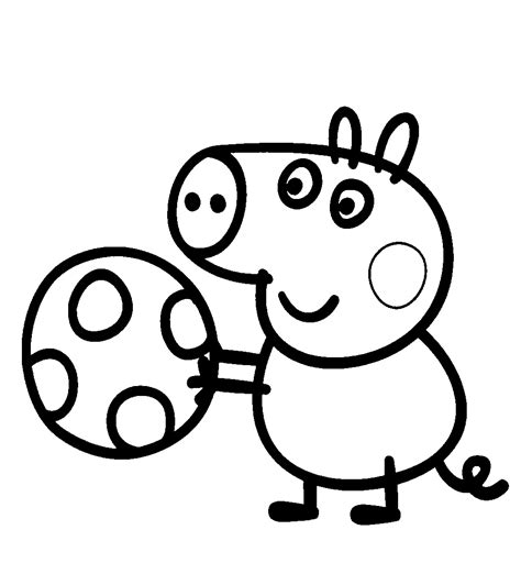 peppa pig cartoons  printable coloring pages