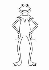 Kermit Frog Coloring Drawing Pages Standing Printable Muppets Supercoloring Drawings Getdrawings Dot Popular sketch template