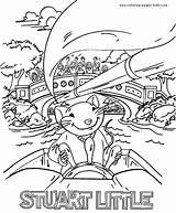 Stuart Little Coloring Pages Character Cartoon Color Printable Characters Sheets Kids Sheet Found sketch template