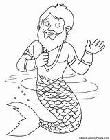 Merman sketch template