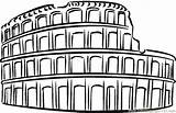 Colosseum Coloring Clipart Pages Printable Rome Clip Para Coliseo Romano Dibujo Koloseum Vector Supercoloring Roma History Colouring Easy Sightseeing Coliseum sketch template