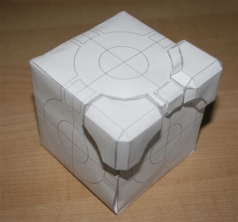 hairymnstrcom papercraft weighted companion cube model