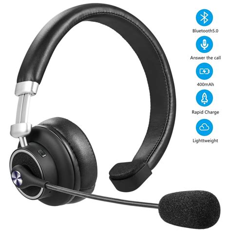 trucker bluetooth headsetoffice wireless headset  extra boom noise reduction microphone