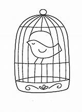 Cage Bird Coloring Drawing Birdcage Draw Open Pages Color Getcolorings Cag Printable Paintingvalley 36kb sketch template