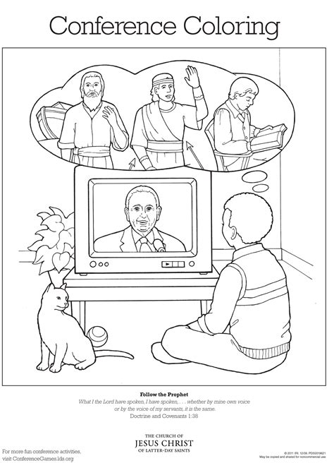 conference coloring page  lds conference general conference
