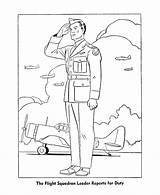 Coloring Pages Veterans Air Force Kids Army Officer Sheets Color Printable Drawing Colouring Ww2 Printables Clipart Print Getcolorings Corps Drawings sketch template