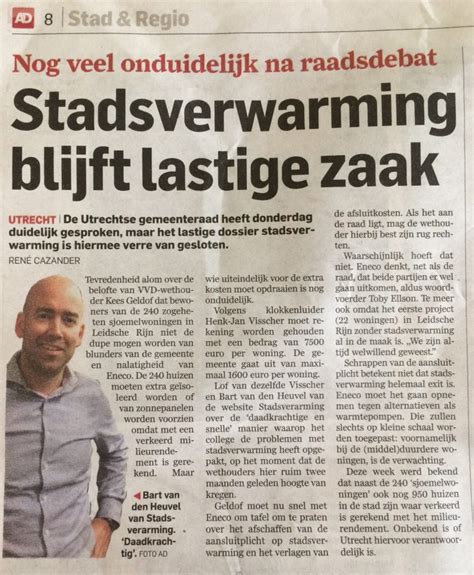 ad utrecht nieuwsblad stadsverwarming blijft een lastige zaak    stadsverarming utrecht