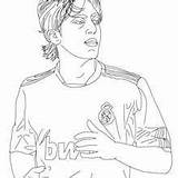 German Coloring Pages Famous Player Football Ozil People Hellokids Lukas Podolski Band sketch template