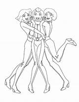 Totally Spies Coloring Pages Getdrawings Print Getcolorings Search sketch template