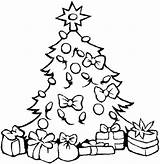 Christmas Coloring Pages Trees Decorated Lamp Color sketch template
