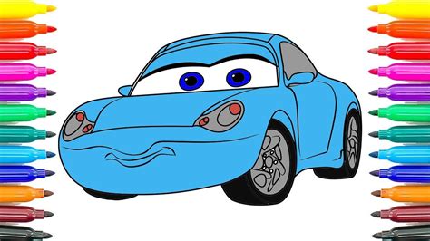 sally cars coloring page sally face coloring pages
