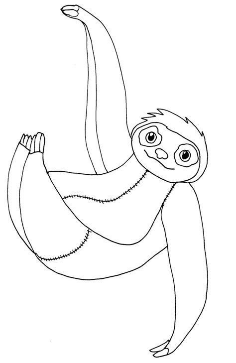 image result  sloth craft template crochet sloth coloring pages